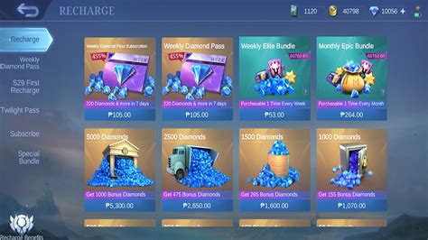 Galeri foto gamer store Paparkan cara transfer hadiah Topup Gem Mobile Legends dan Voucher PUBG baik harian maupun mingguan anda di di halaman komunitas