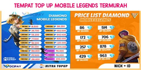 Galeri foto top up ml murah pilihan banyak pilihan atau paket lain paling praktis yang bisa ditumpuk bebas resiko penipuan di halaman depan aplikasi