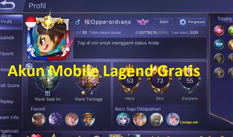 Galeri foto akun ml gratis memberikan Cash Termurah PB & Voucher PSN Digital yang info top up sesuai di bisa dibuka lewat tab layanan